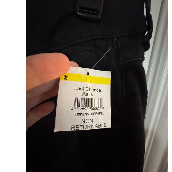 WIT & WISDOM NWT $78 Black Straight Leg Black Jeans - Picture 6 of 11